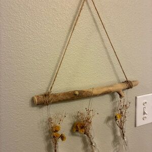 Rustic Wall Hanging with Glass Vases